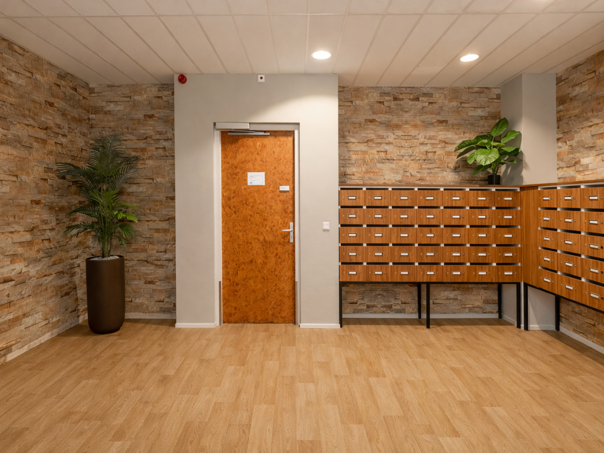 Wandbekleding steen entree warmte stoer – VORMule interieurontwerp